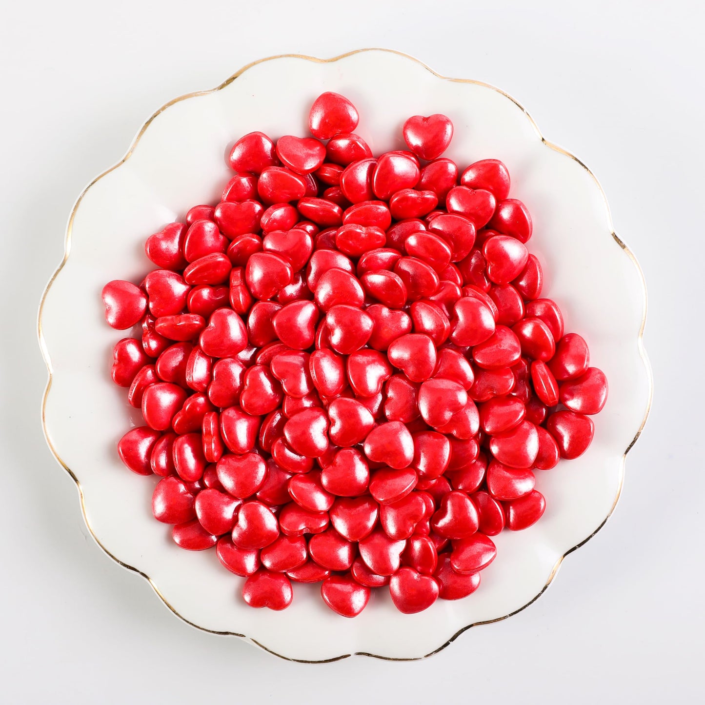 Kasvan Mixed Heart Shapes Sprinkles - Edible Candy Pearls 130G/4.58 Oz, Mix Size, Baking Cake Decorations, Ice Cream Toppings An