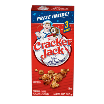 Cracker Jack Popcorn & Peanuts, Caramel Coated,1 Ounce (Pack Of 3)