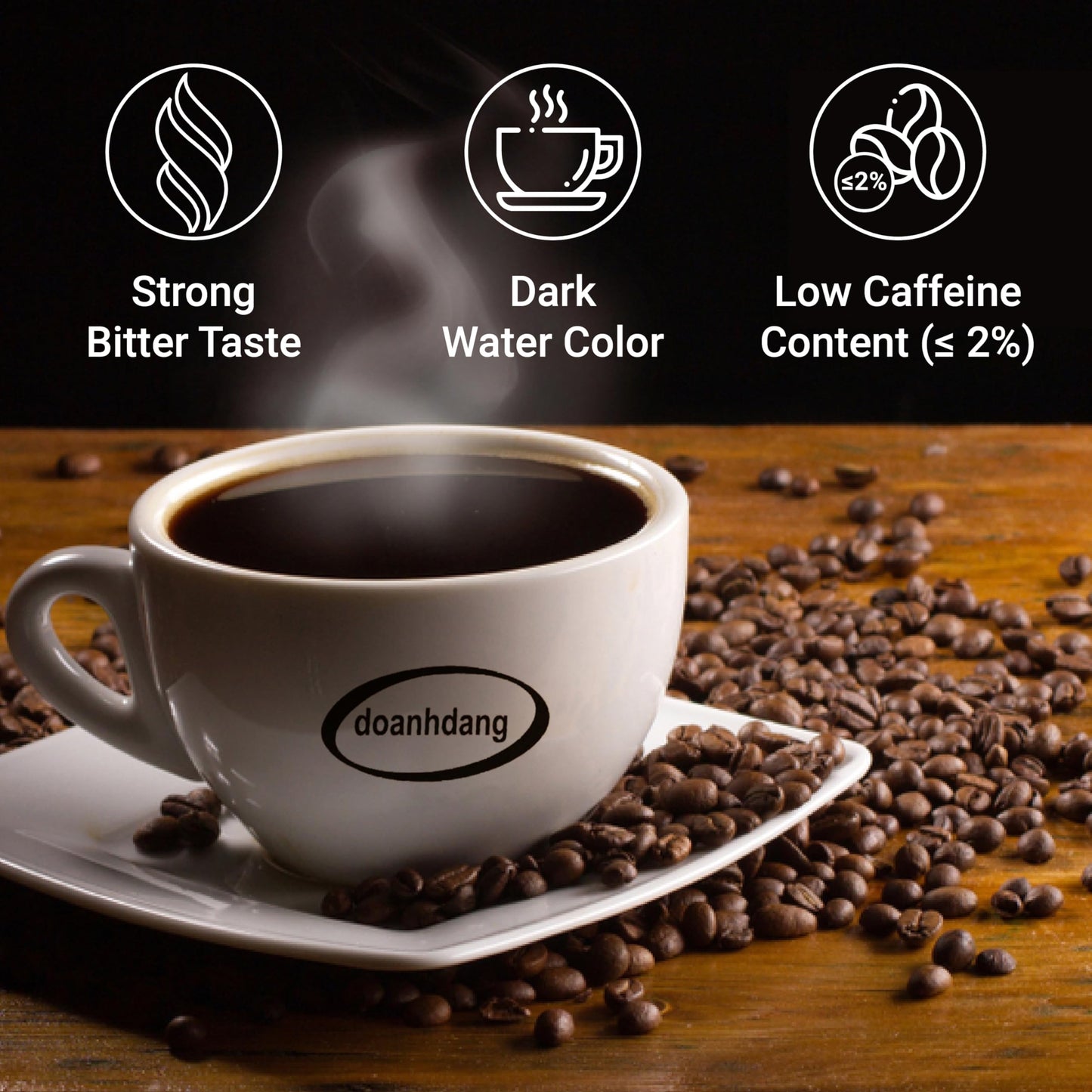 doanhdang 17 Oz Culi Ground Bean Coffee, Medium Roast, Rich Flavor, Includes Phin Filter