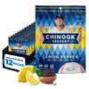 Chinook Seedery Roasted Jumbo Sunflower Seeds - Keto, Gluten-Free, Non-GMO, Lemon Pepper, 4 oz (12-Pack)
