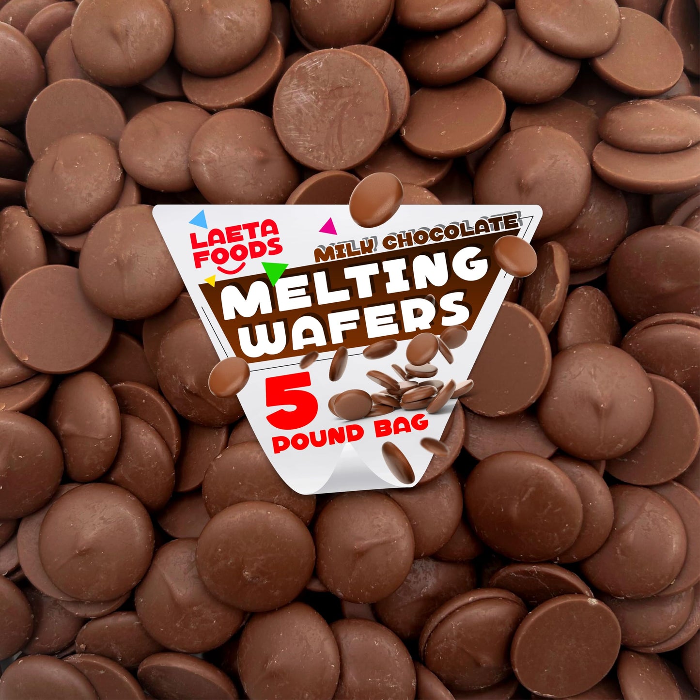 Milk Chocolate Melting Wafers | 5 Pound Bag | Baking Candy