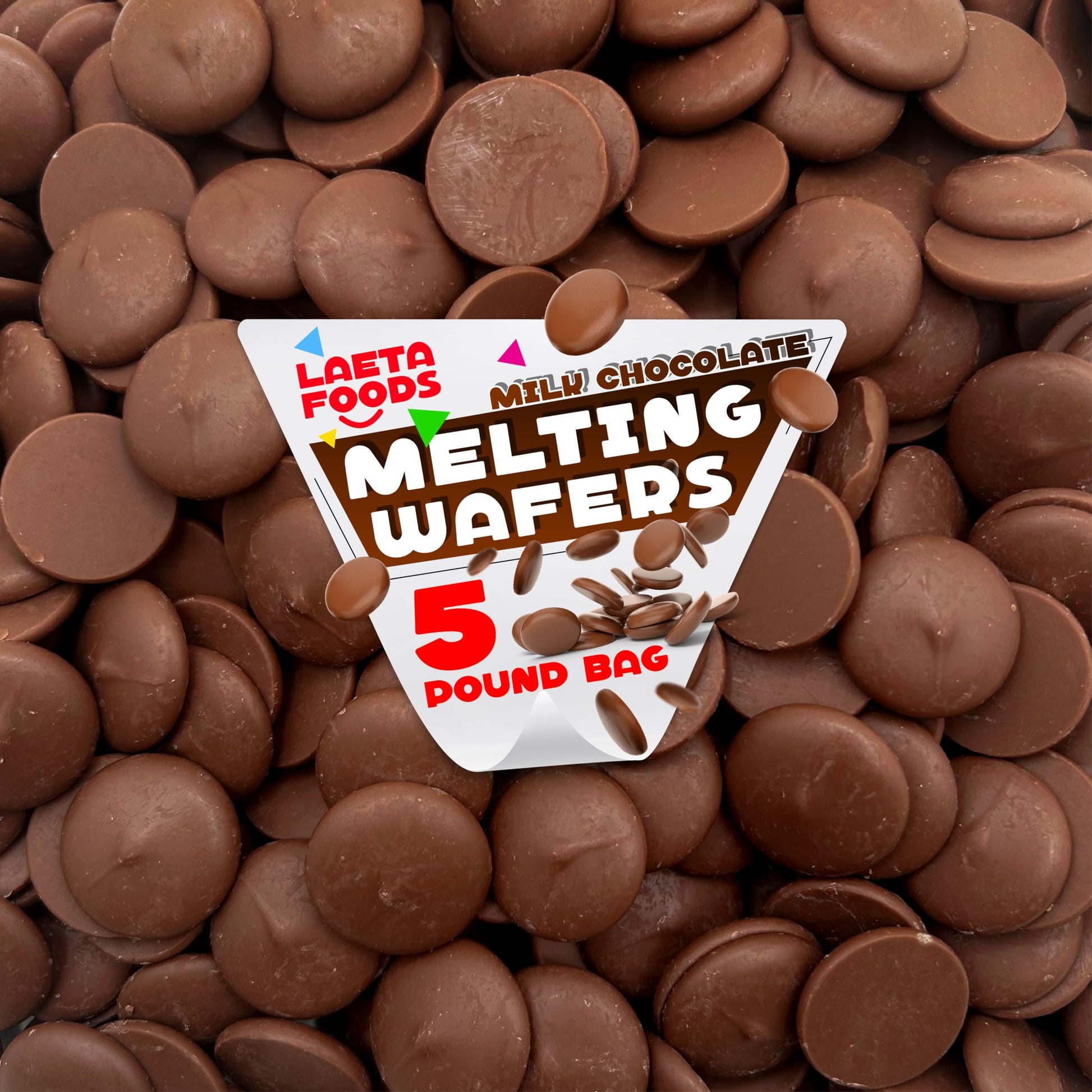 Milk Chocolate Melting Wafers | 5 Pound Bag | Baking Candy