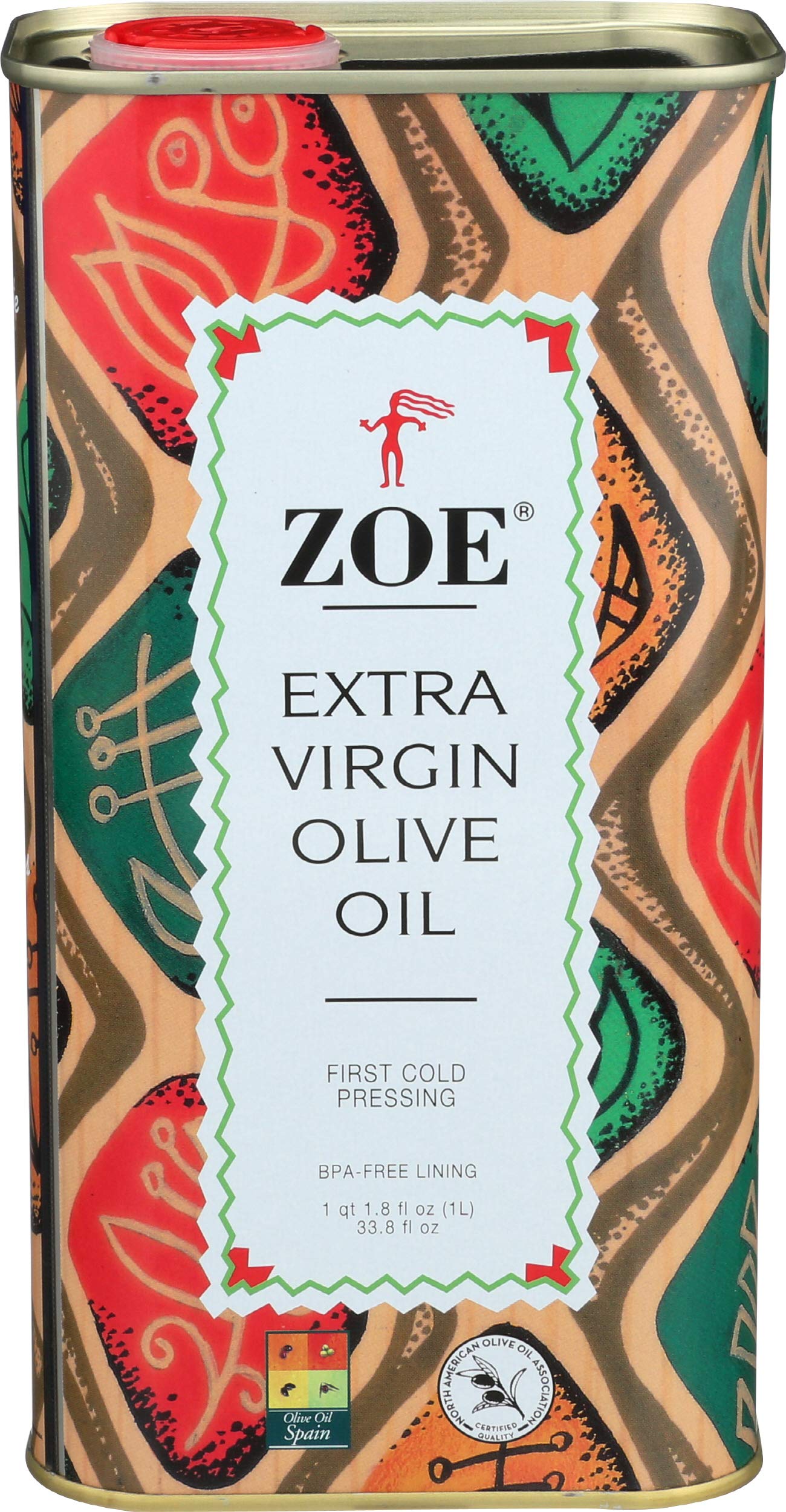 ZOE Extra Virgin, Olive Oil, 33.8 Fl Oz