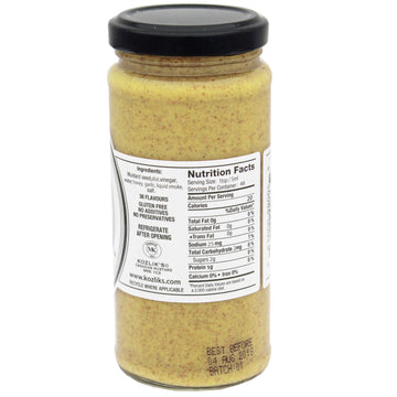 Kozlik'S Sweet & Smoky Brown Yellow Dijon Natural Gluten Free Non-Gmo Mustard, 8.5Oz Jar