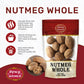 Spicy World Nutmeg Whole 3.5oz (100g) - enhanced Grade from Indonesia  Pure  Natural  Gluten Free