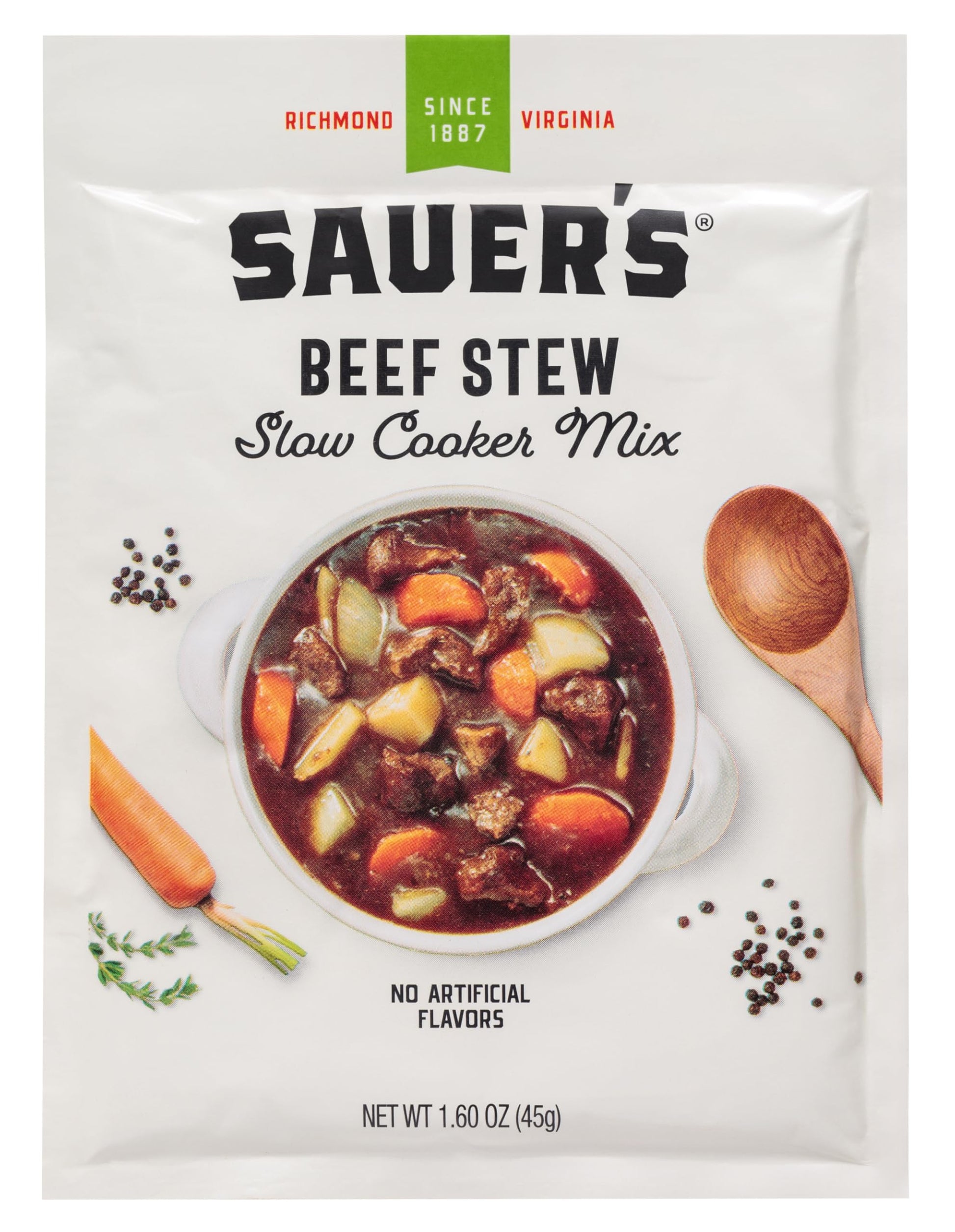 Sauer's Beef Stew Slow Cooker Mix, 1.60 Ounce (Pack of 1)