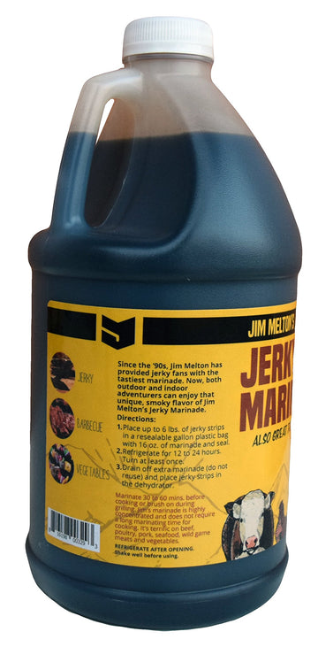 Jim Melton'S Jerky Marinade - Make Your Own Homemade Jerky (24 Pounds - 64 Ounce) - Delicious Hickory Smoke Flavor - Contains No
