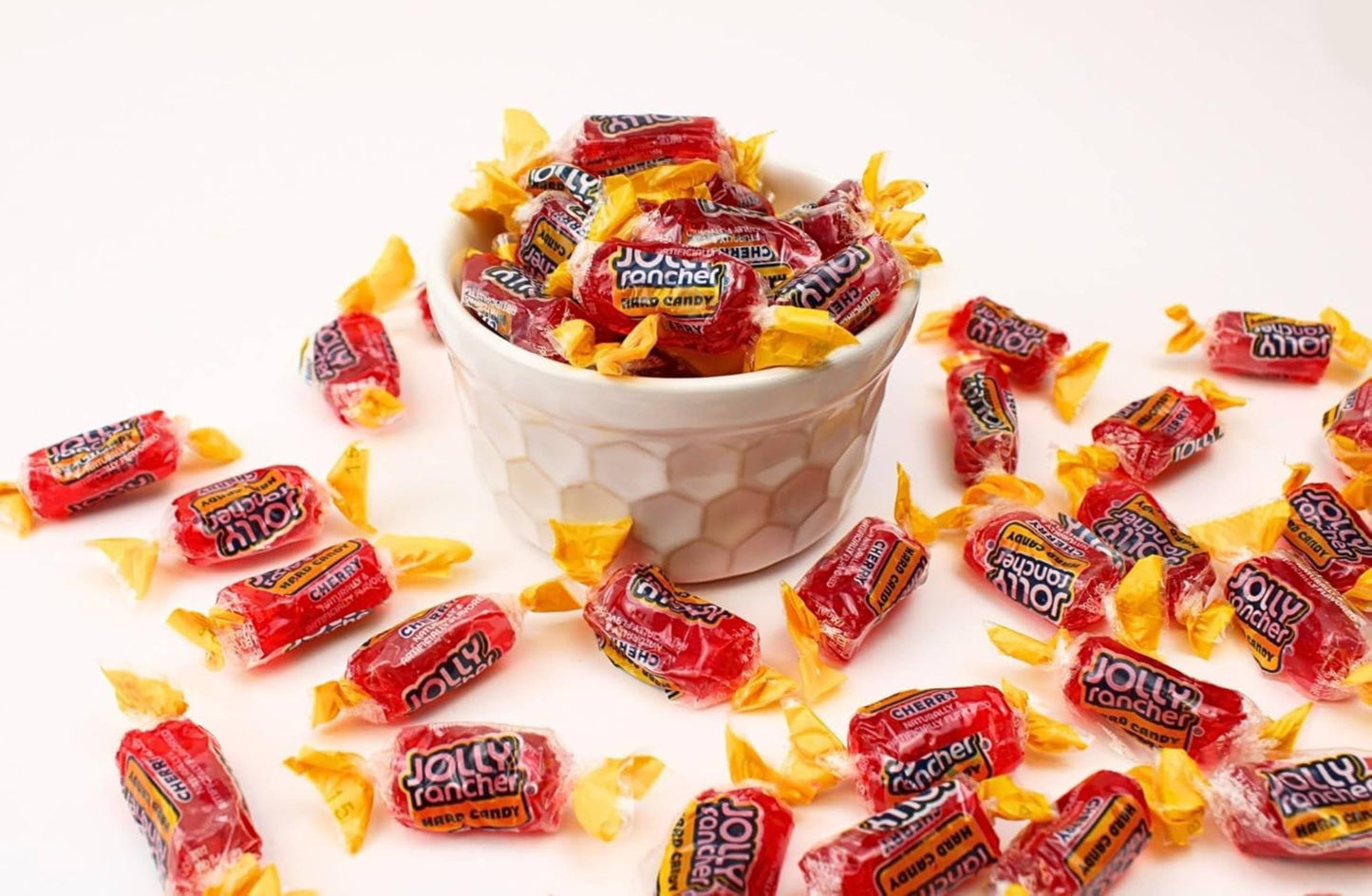 Red Cherry Jolly Ranchers Hard Candy Bulk- Individually Wrapped All Cherry Red Jolly Ranchers, By Queen City Candy Cave (1 Pound