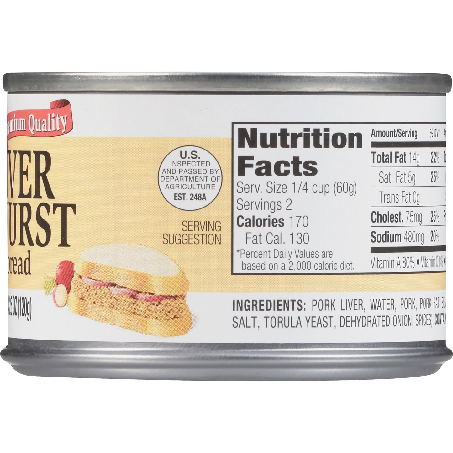 Underwood Liverwurst Spread 4.25 Ounce (Pack Of 2)