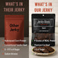Jerky Boys Beef Jerky - Low Calorie, Low Carb, High Protein Snack - Original Flavor, 3.25oz (Pack of 2)