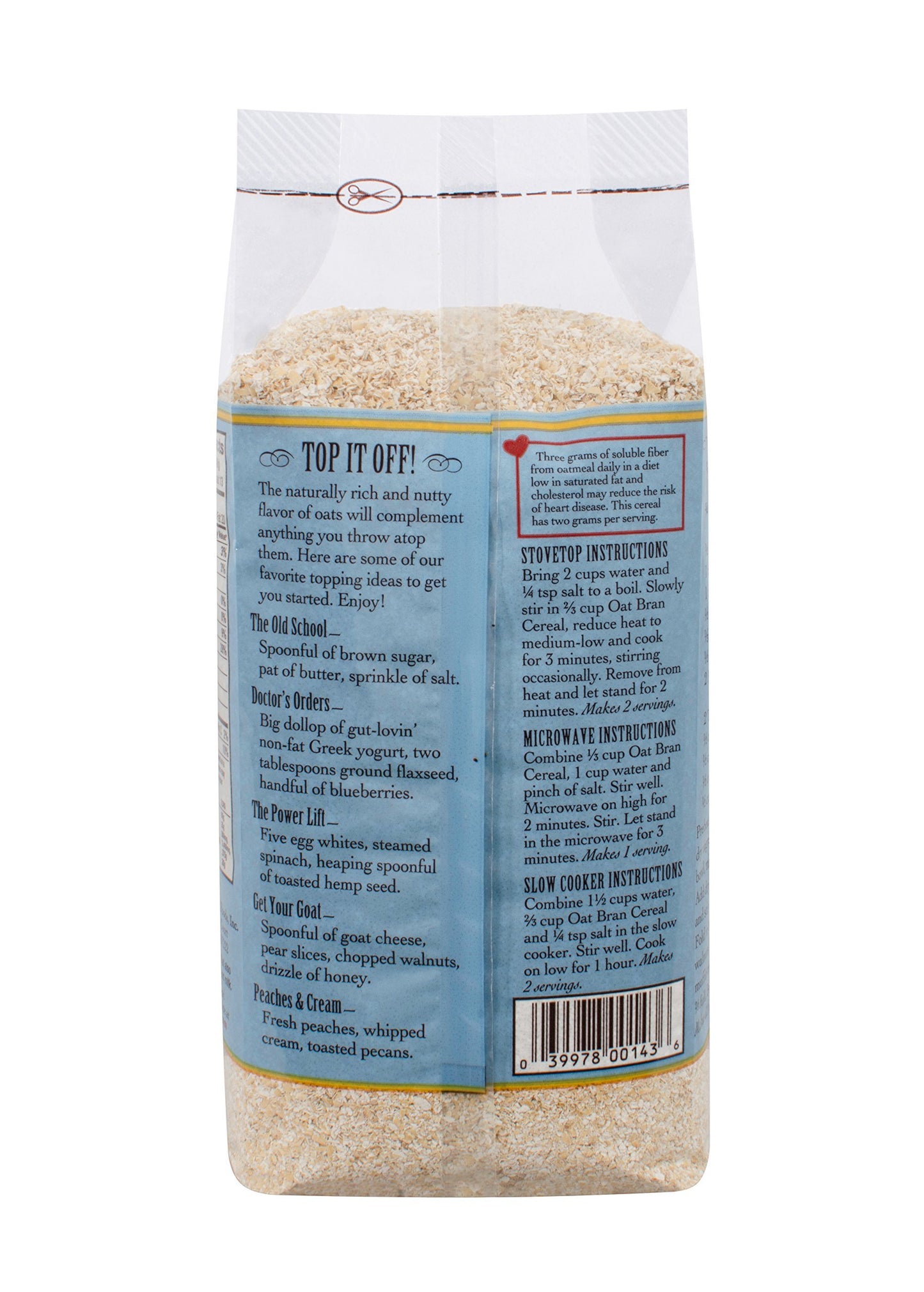 Bob's Red Mill Oat Bran Cereal, 18 oz