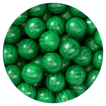 Watermelon Gumballs for Gumball Machine Refills, Watermelon Candy Large Gumballs, 1 Inch Gum Balls, Green Candy, The Hampton Pop