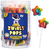 24 Galaxy Star Rainbow Lollipops Individually Wrapped, Bursting With Fruity Flavor, Great Swirl Lollipops For Kids Birthday Part