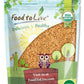 Food to Live Organic Golden Flax Seeds, Whole Raw, Non-GMO, Vegan, 8 Ounces