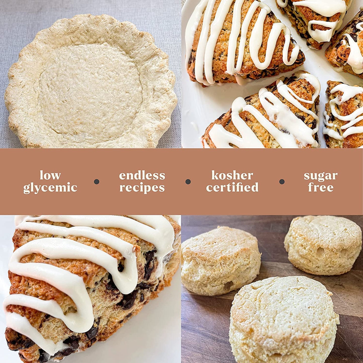 Keto Biscuit Zero Carb Mix - Keto And Gluten Free Biscuit Baking Mix - 0G Net Carbs Per Biscuit - Sweetened With Allulose - No E