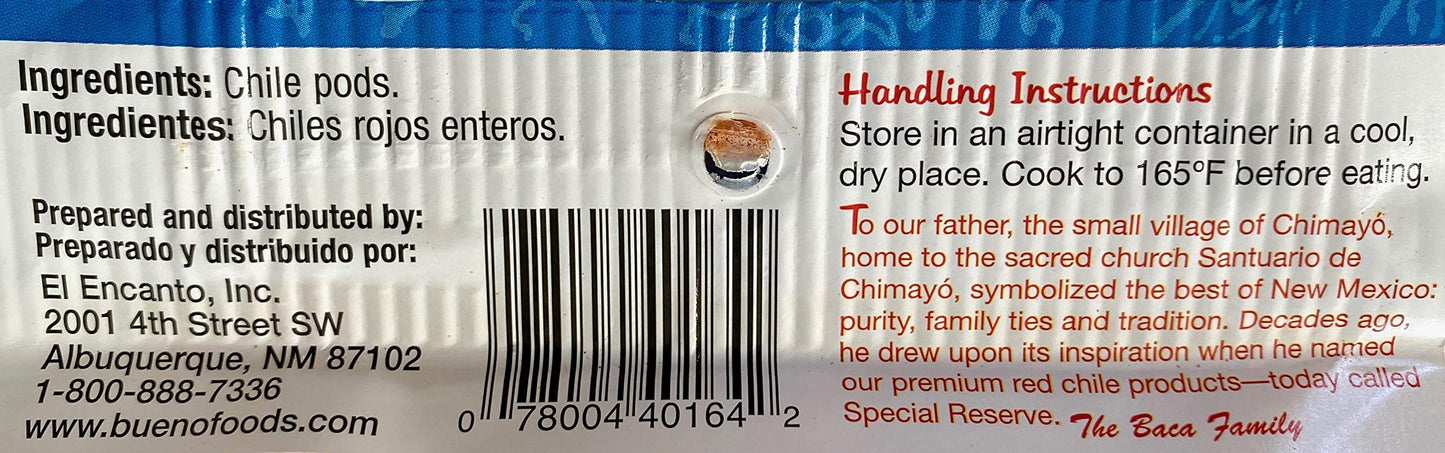 BUENO Medium Hot Red Chile Powder - Special Reserve Chimayo Chile Powder - Made from New Mexico Dried Red Chile Peppers - 12 Oun