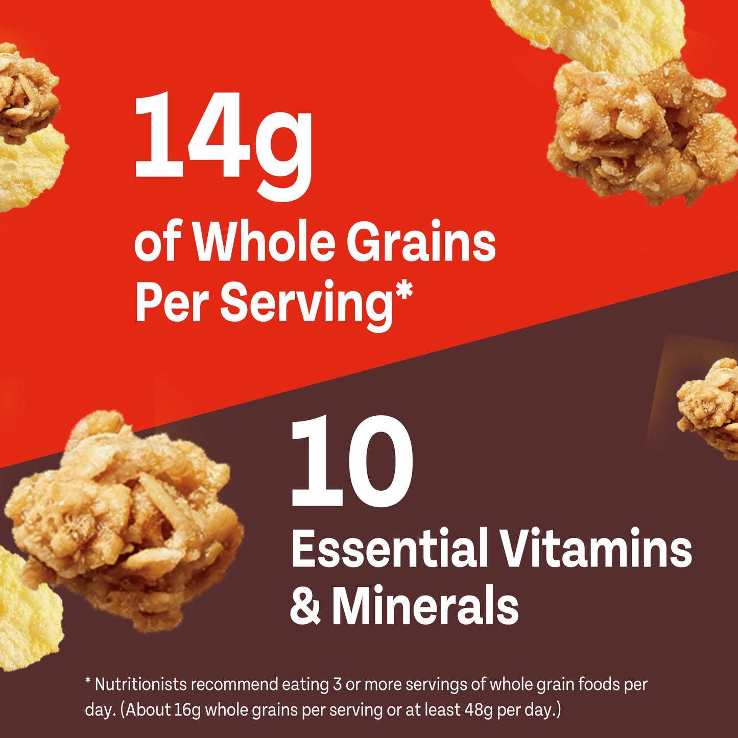Honey Bunches of Oats Honey Roasted Breakfast Cereal, Honey Oats Cereal with Granola Clusters, Small Cereal Cup Size for Easy On