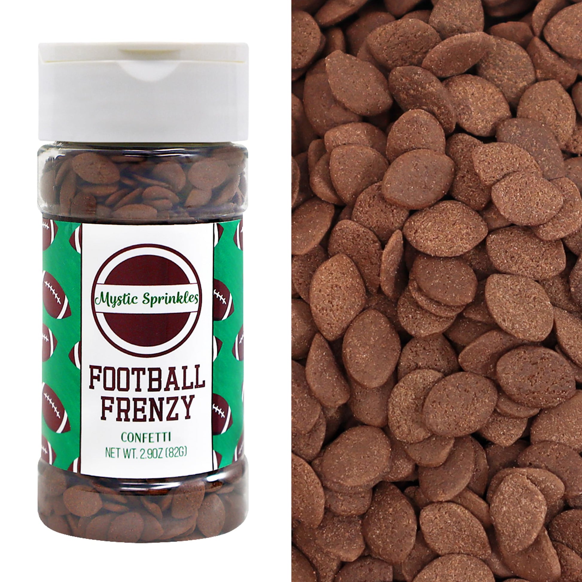 Mystic Sprinkles The Big Football Game Jimmy Mix 3oz Bottle (Football Frenzy Confetti 2.9oz)
