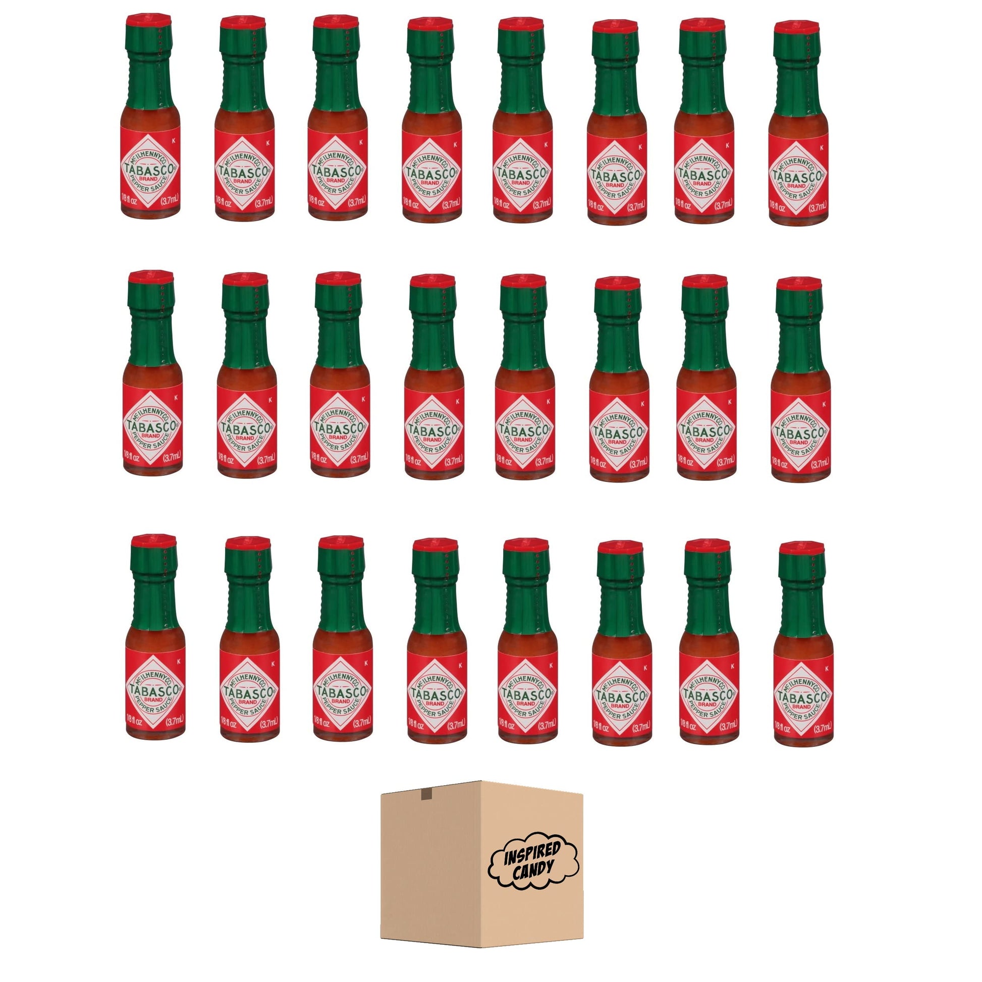 Tabasco Sauce Mini Hot Sauce Bottles- 48 Pack Of Mini Hot Sauce Bottles By Inspired Candy. Travel Hot Sauce, Mini Tabasco Sauce