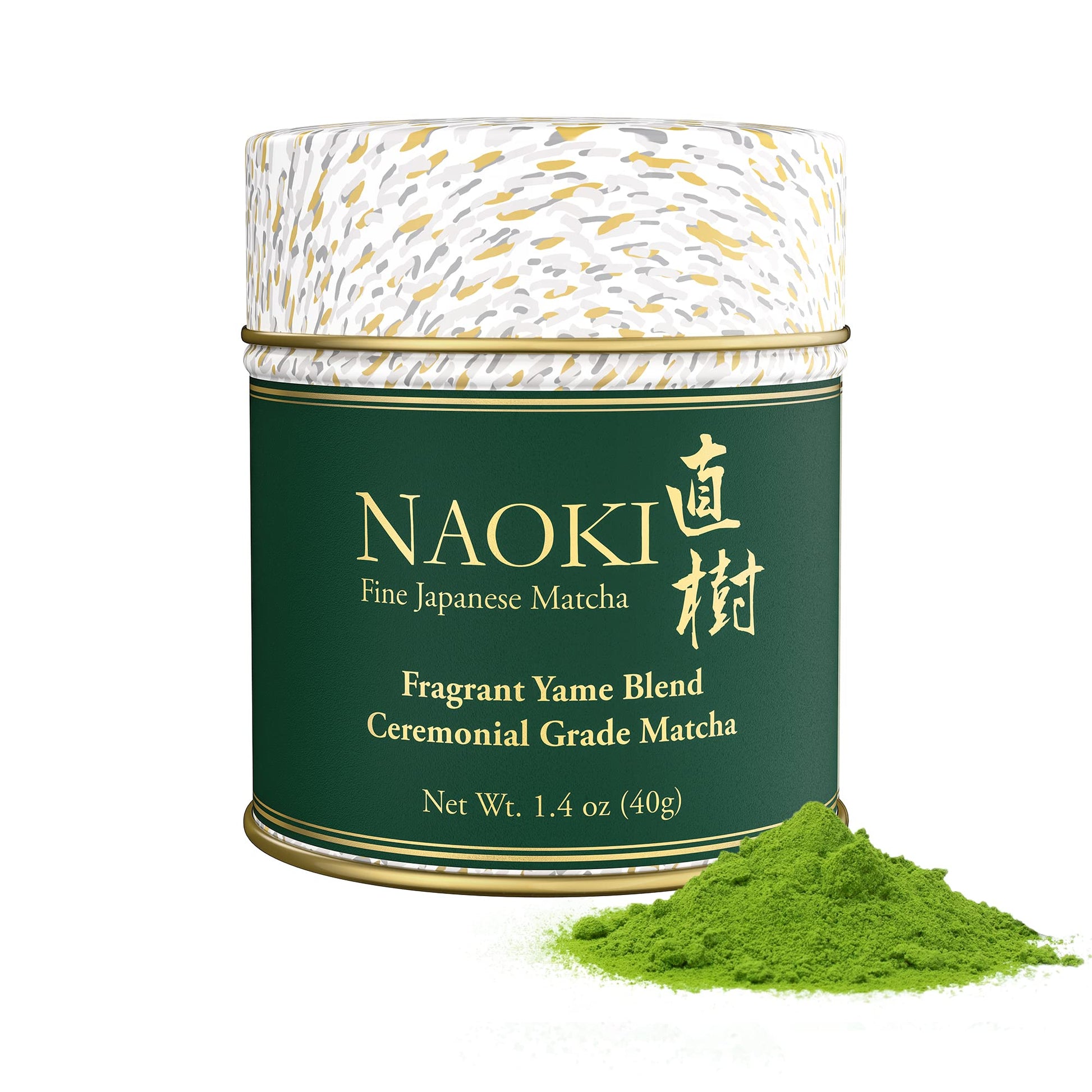 Naoki Matcha Ceremonial Grade Matcha Green Tea Powder - Yame Blend, 40g (1.41oz)