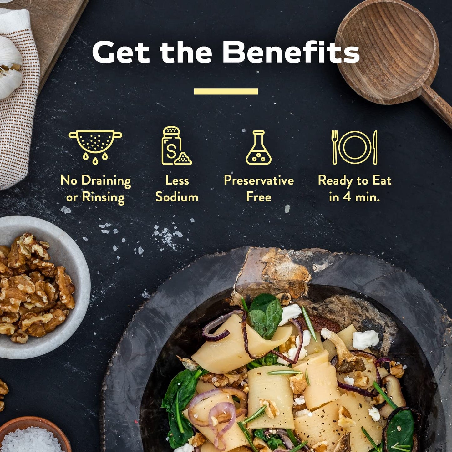 Natural Heaven Hearts of Palm Lasagna Noodles - Low-Carb Lasagna Sheets, Gluten-Free Pasta, Keto Friendly, Plant-Based Healthy F