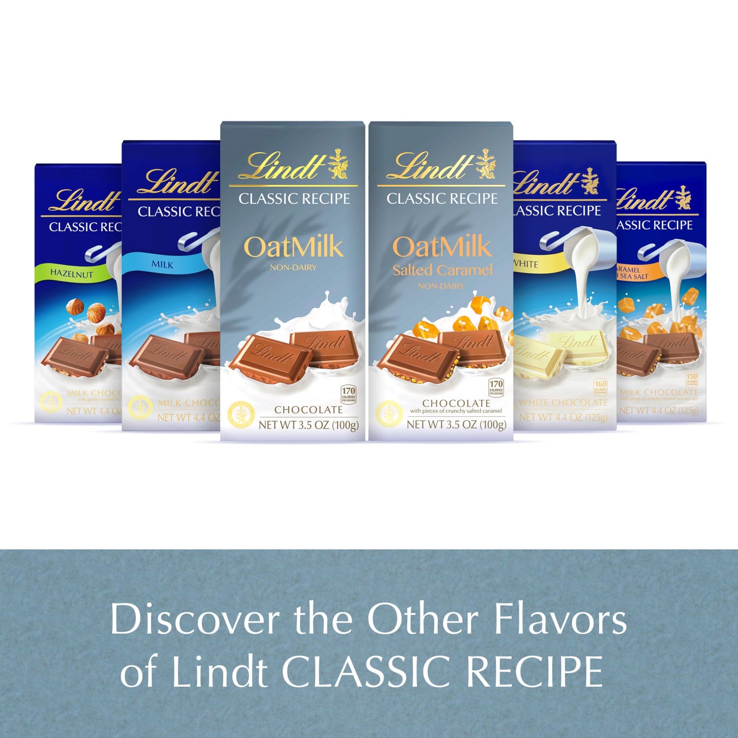 Lindt Non-Dairy OatMilk Easter Chocolate Candy Bar, 10 Pack, 3.5 oz.
