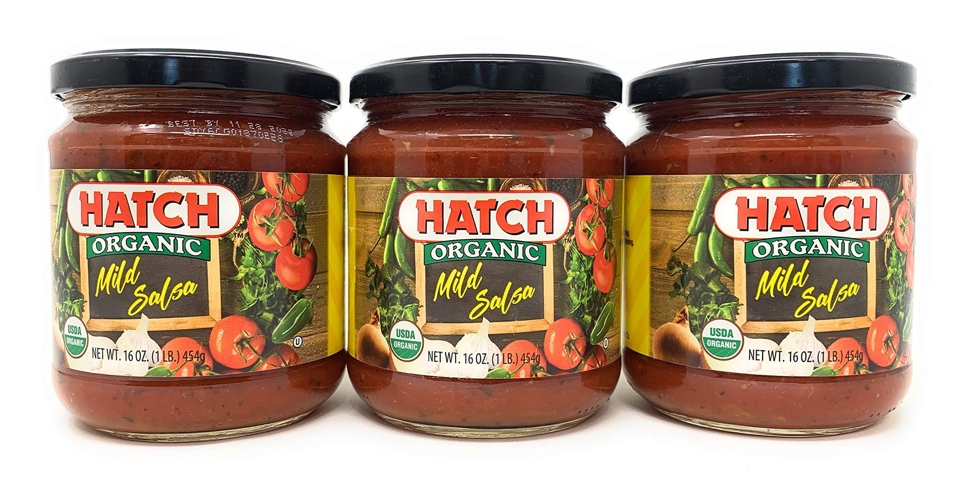 Hatch Chile Co Organic Mild Salsa - Pack of 3 Jars