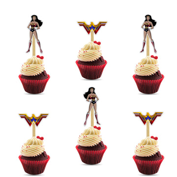 Seyal Wondr Woman Cupcake Topper
