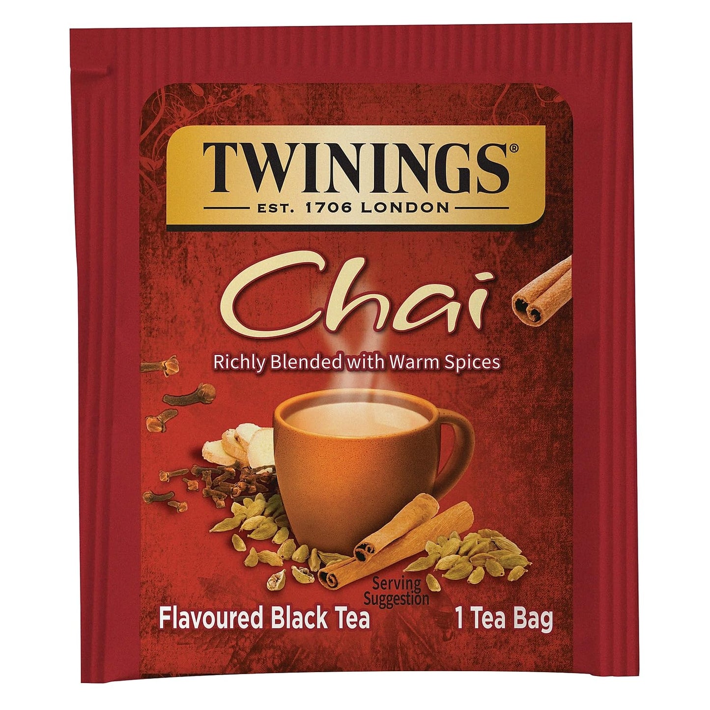 Twinings Of London Chai Tea Bags, 25 Count