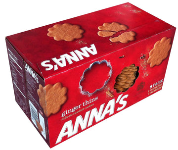 Annas Ginger Thins Delicate Swedish Cookies 5.25 Oz (Pack of 8)