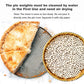 Hommtina 2.2Lb Ceramic Pie Weights Baking Beans Pie Crust Reusable 10mm Weights Natural Ceramic Stoneware with Wheat Straw Conta