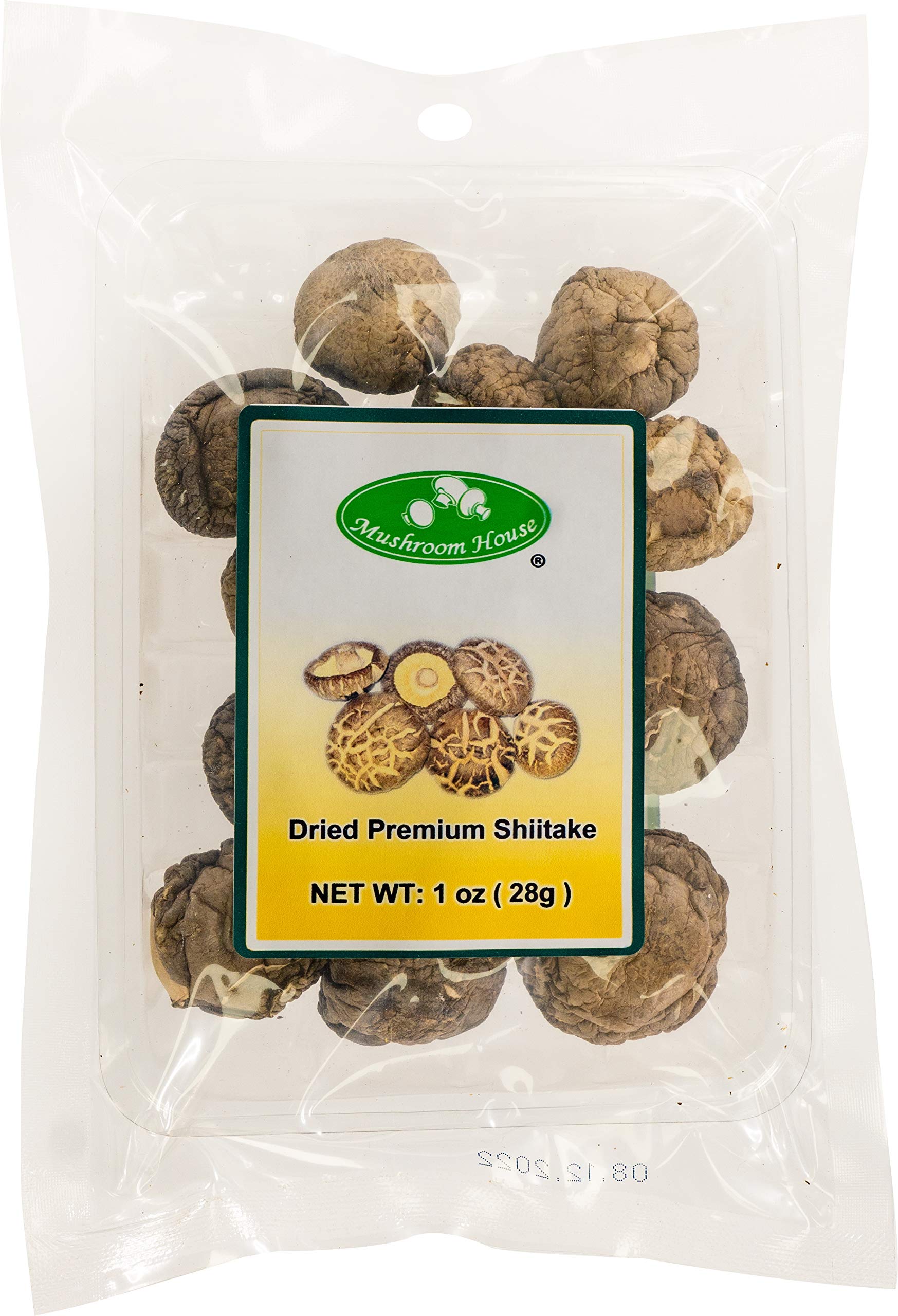 Mushroom House (MUSI1) Dried Shiitake Mushrooms, 1 Ounce
