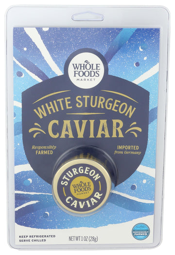 WHOLE FOODS MARKET White Sturgeon Caviar, 1 OZ