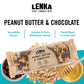 Lenka Handmade Craft Granola Bars - Peanut Butter & Chocolate Gluten Free High Fiber - Nutritious Snack Bar With Organic Granola