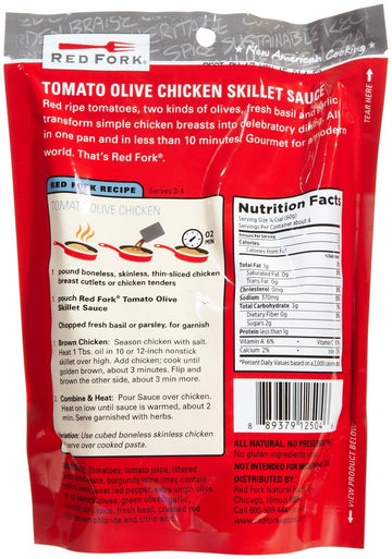 Red Fork Tomato Olive Chicken Sauce - 6 Pack