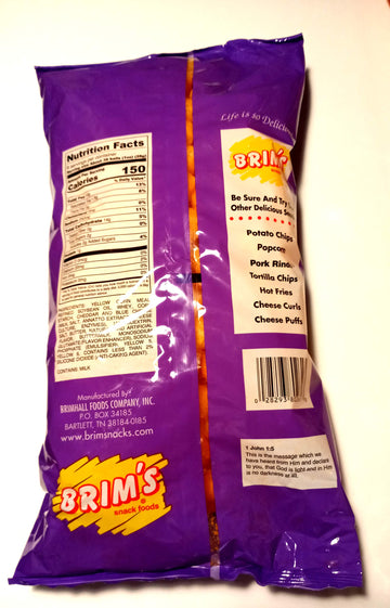 Brims Cheese Balls 9 oz Bag Made with Real Cheese