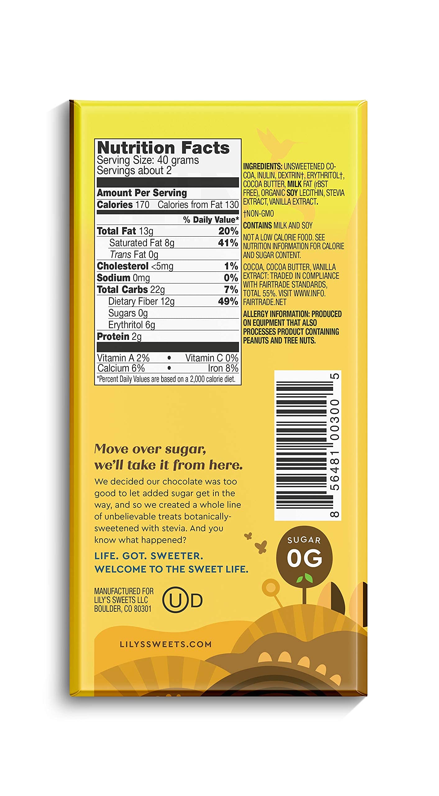 Variety 55% Dark Chocolate Bar Sampler By Lily'S | Stevia Sweetened, No Added Sugar, Low-Carb, Keto Friendly | 55% Cocoa | Fair