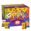 Keebler Sweet & Salty Variety Pack, 30-Count Box, Includes Keebler Chips Deluxe, Fudge Stripes, Utz mini Pretzels and Cheese Bal