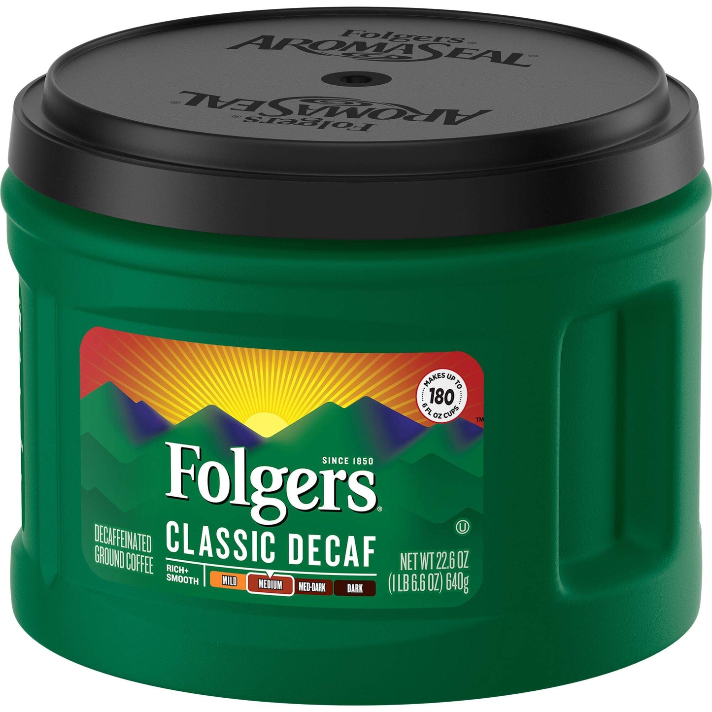 Folgers Classic Decaf Medium Roast Ground Coffee, 19.2 Ounces, Model DCS-2705
