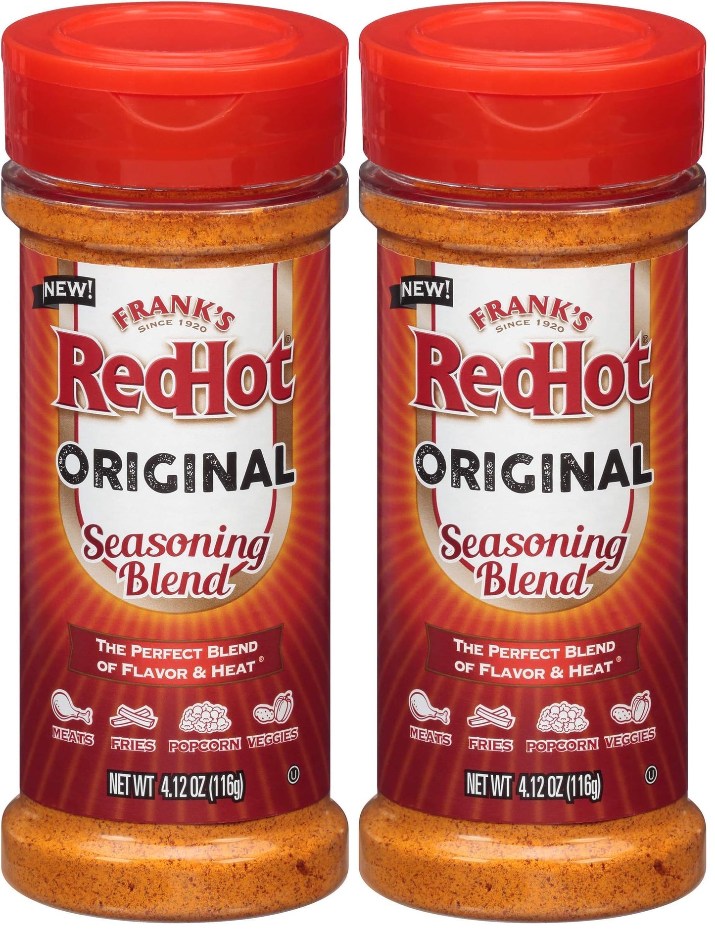 Frank s RedHot Original Seasoning Blend, 4.12 oz (Pack of 2)