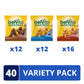 Belvita Bites Breakfast Biscuits Variety Pack, 3 Flavors, 40 Snack Packs