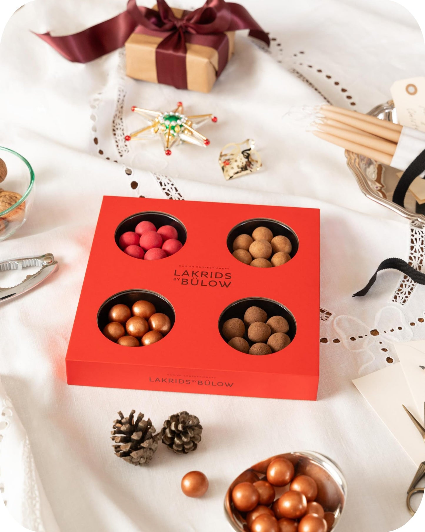 Lakrids By Blow - Winter Selection Box - 6.2 Oz - Gift Box With Chocolate Coated Gourmet Licorice Produced In Denmark