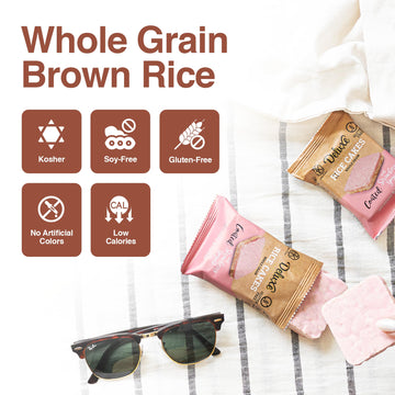 Deluxe & Bla Bla Chocolate Covered Rice Cakes 12 Pack - Whole Grain, Gluten-Free, Kosher Snack - Low-Calorie & Crunchy - Coated