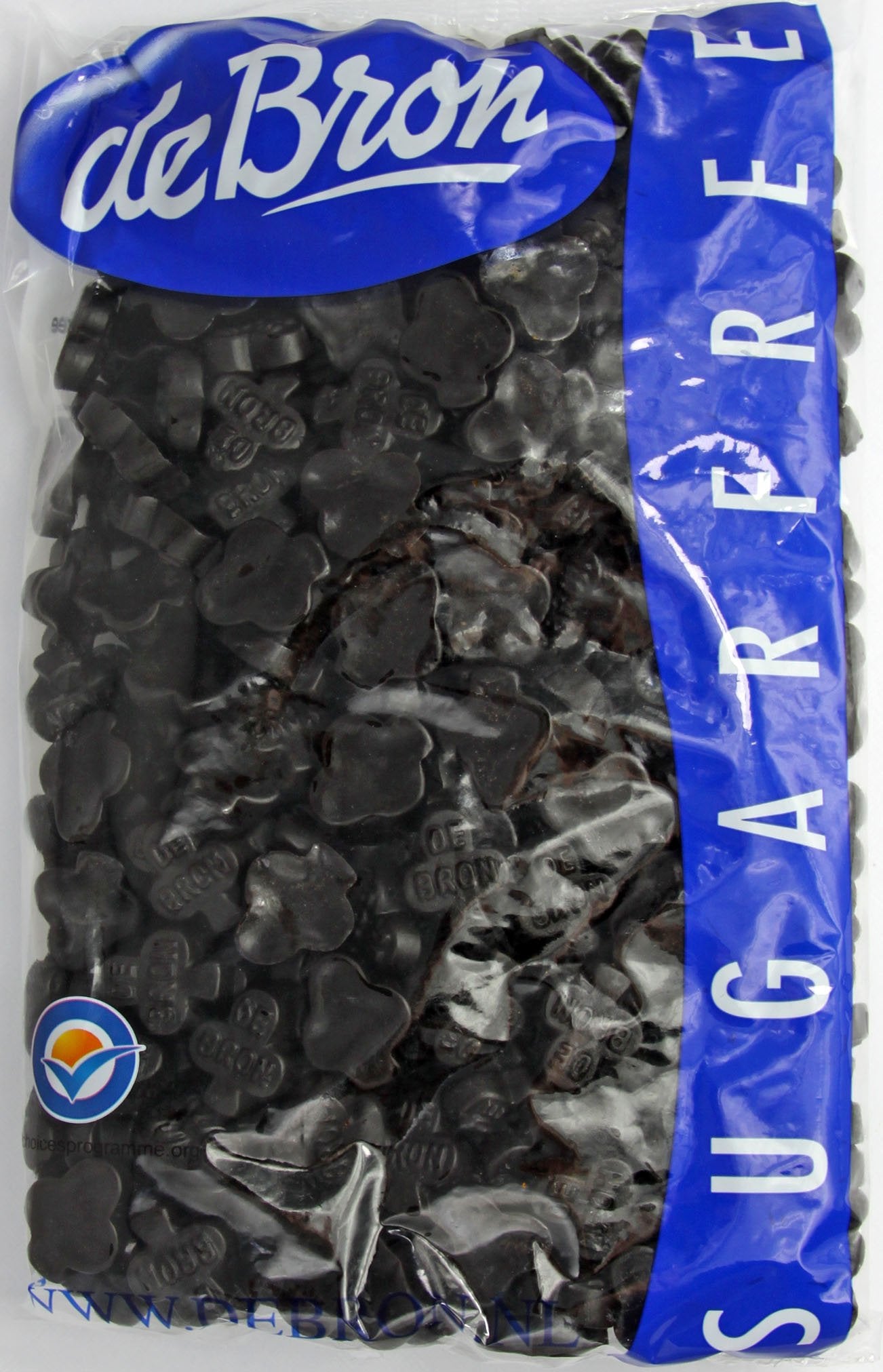 Debron Sugar Free Salty Licorice Clovers (Klavertjes) 2.2 Lbs