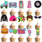 Jecery 45 Pieces 1950S Cupcake Topper Rock And Roll Music Party Decorations 50S Music Soda Shop Cake Decoration For Retro 50'S 6