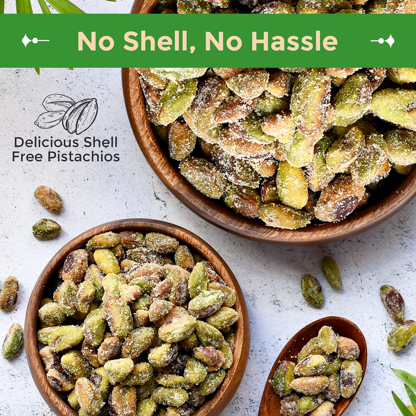 Sincerely Nuts Roasted and Salted Pistachios Shelled Healthy Snack 1 LB Bag Vegan Gluten Free