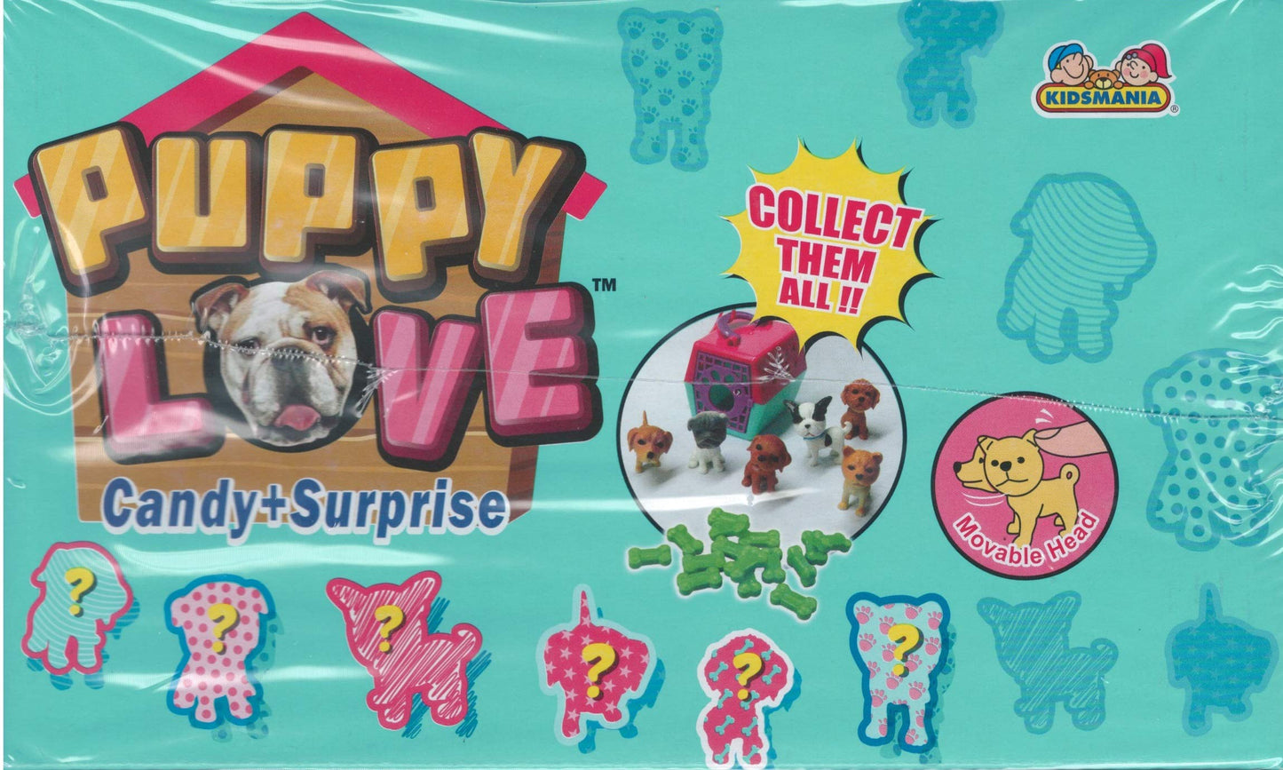 Kidsmania Puppy Love, Candy + Surprise - Display Pack Of 12 Count