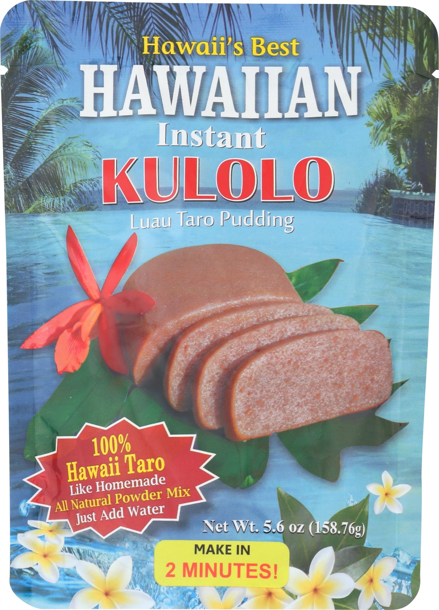 Kauai Tropical Syrup Kulolo Taro Pudding, 5.6 Ounce, Hawaiian Instant Dessert