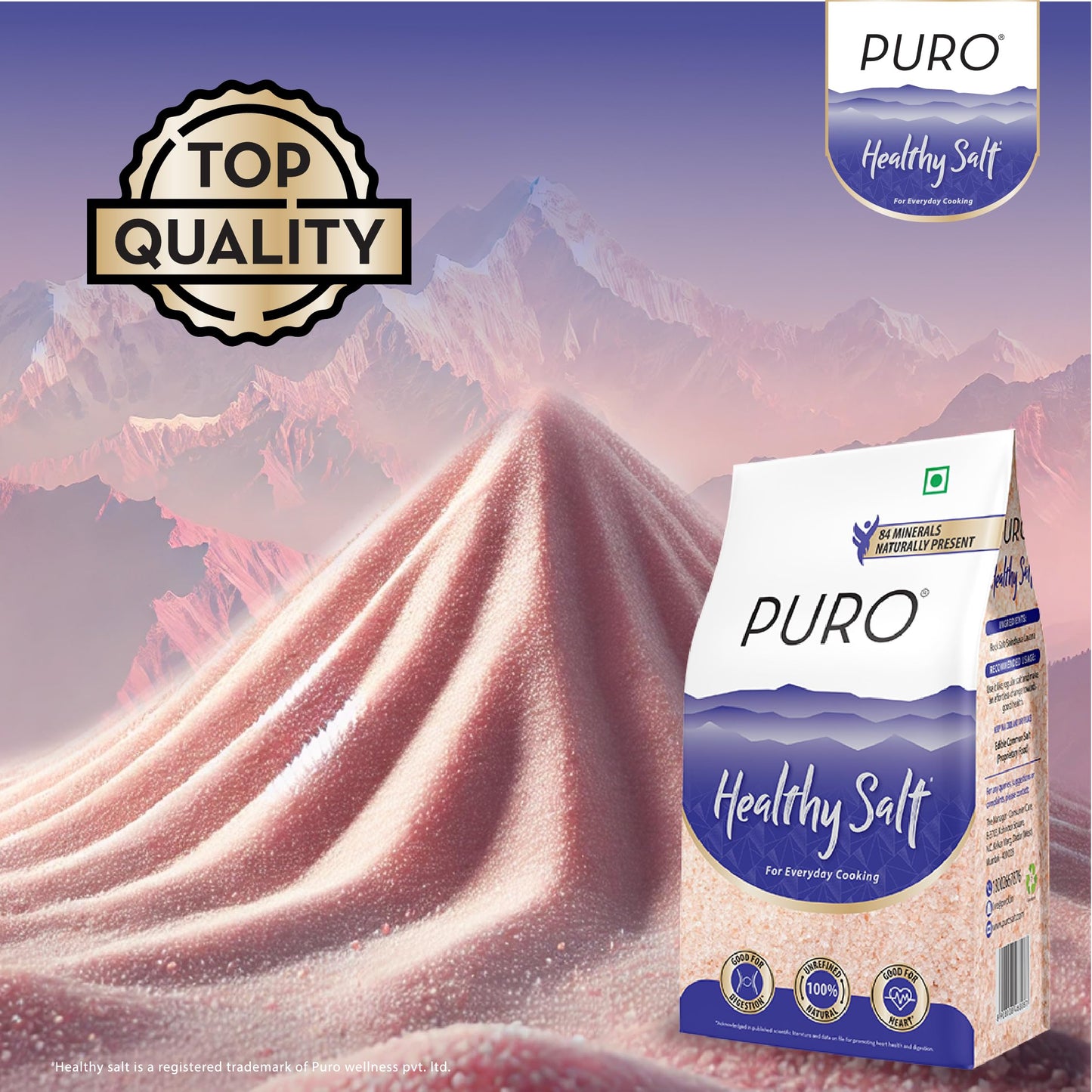 Puro Healthy Salt, 1Kg Pouch
