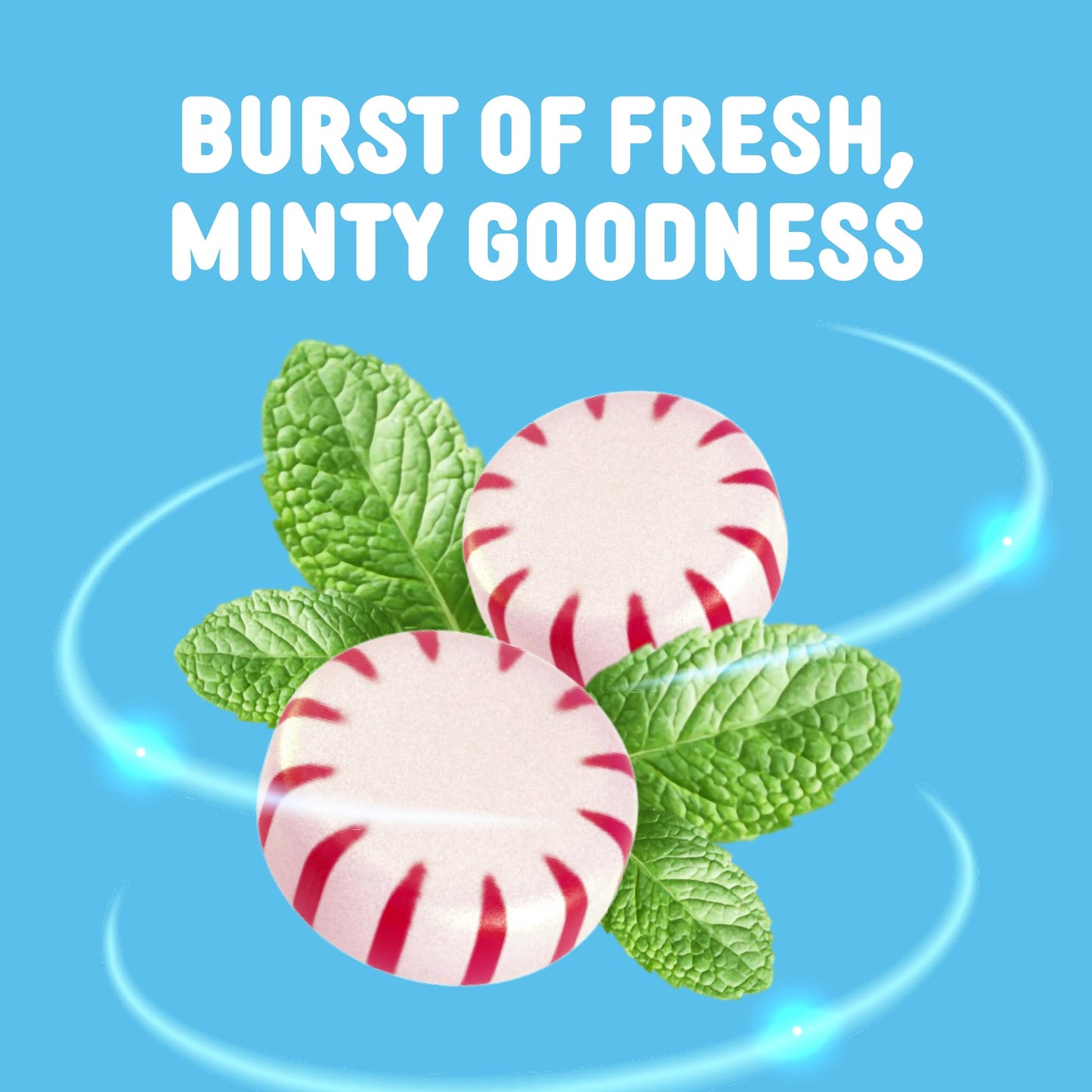 Cambie Peppermint Starlights Candy | Individually Wrapped Mint Hard Candy | 2 lbs | Red